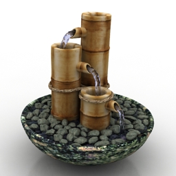 decor fontain garden 3D Model Preview #49b65c47