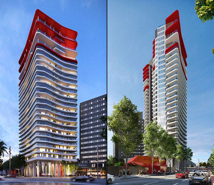 Antares luxury skyscraper, Barcelona, Spain