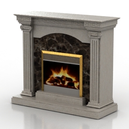 3D Fireplace preview