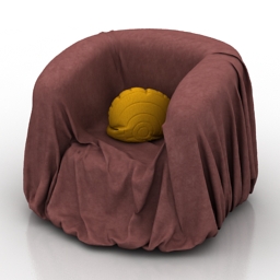 armchair cover 3D Model Preview #13ad637d