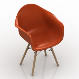 armchair simple 3D Model Preview #c9c8a192