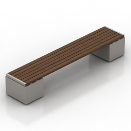 bench 3 3D Model Preview #5d4f6140