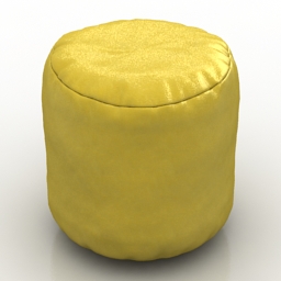 seat bolzan letti pouf round 3D Model Preview #c28afd01