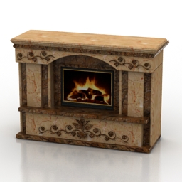 fireplace 1 3D Model Preview #921853fe