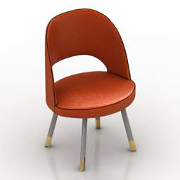 armchair baxter colette 3D Model Preview #9a8cbd69