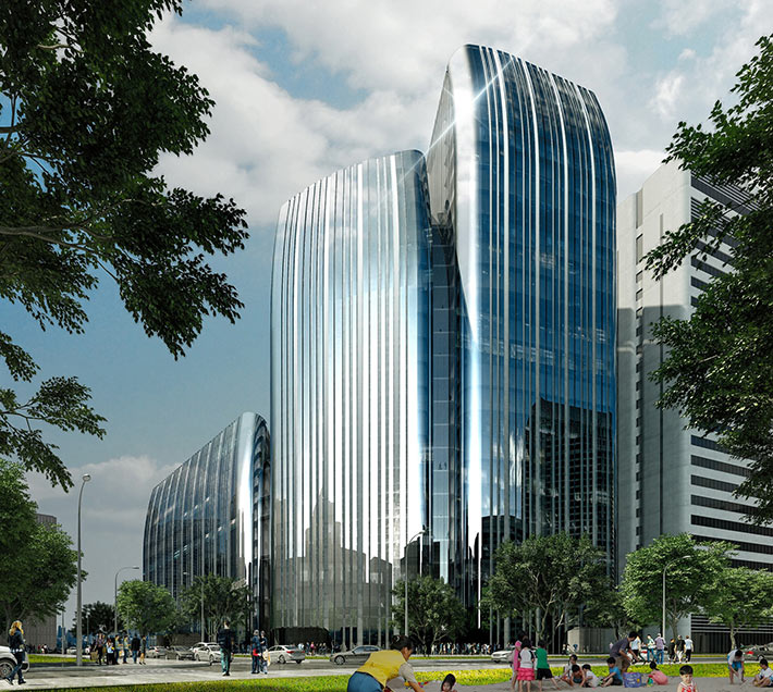 Jilin Financial Centre by Aedas, Changchun, China
