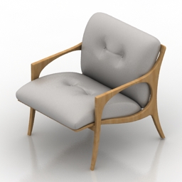 armchair philipp selva bridge 3D Model Preview #5405bce2
