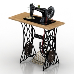 sewing machine singer 3D Model Preview #24f71fbb