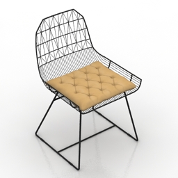 chair bend farmhouse 3D Model Preview #8938389f