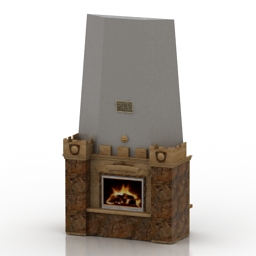3D Fireplace preview