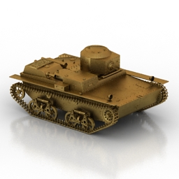 tank t38 3D Model Preview #906598b1