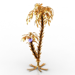 torchere guinevere hans kogl palm tree light 3D Model Preview #750b7a36