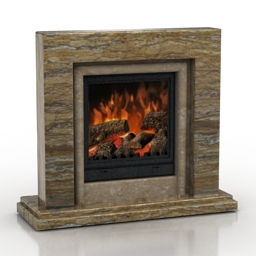 3D Fireplace preview