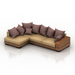 sofa pillows 3D Model Preview #c0173ad0