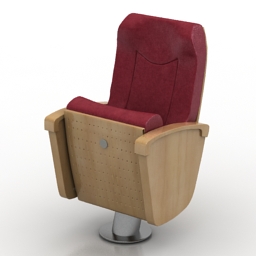 armchair perseo olivia wood 3D Model Preview #d7a7f2f3