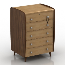 locker retro 3D Model Preview #df78526b