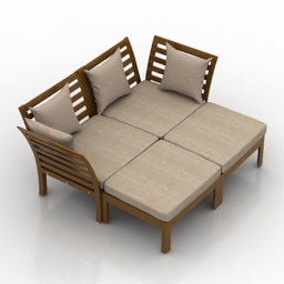 sofa ikea applaro hallo 3D Model Preview #306ed0b8