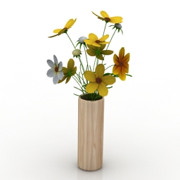 vase flowers 3D Model Preview #95088c4f