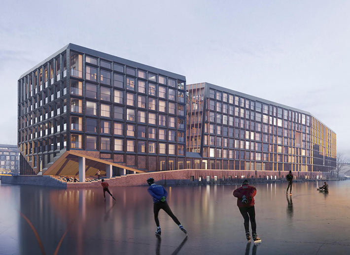 Jonas housing complex, Amsterdam, the Netherlands