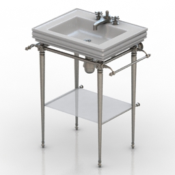 sink jcd delepine paris astoria deco art 110928 rev c-od 3D Model Preview #03663dc5