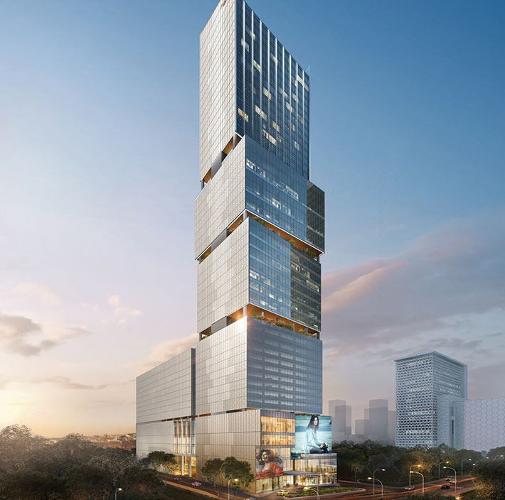 Chipmong Tower by Aedas, Phnom Penh, Cambodia