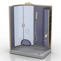 shower cabin 3D Model Preview #f0f87bb9