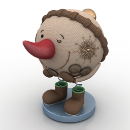 toy snowman 3D Model Preview #4171d9dc