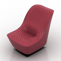 armchair badiane roche bobois 3D Model Preview #e18e4b2a