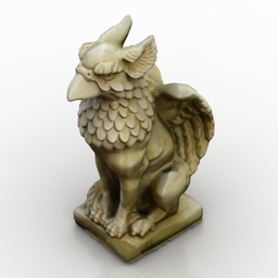 figurune griffon 3D Model Preview #d108d429