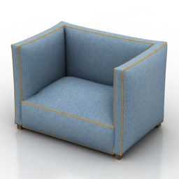 3D Armchair preview