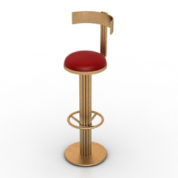 chair bar delightfull gilberto chair lounge 3D Model Preview #9c537a14