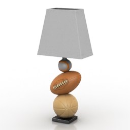 lamp desk balls 3D Model Preview #f0303768