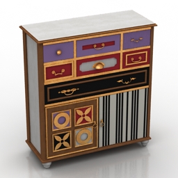 locker gouache 3D Model Preview #081b170e