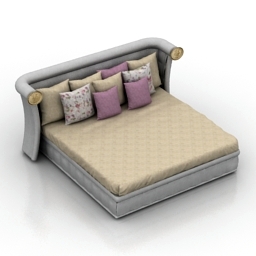 bed caesar ipe cavalli visionnaire 3D Model Preview #47407e52