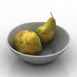 3D Pears vase preview