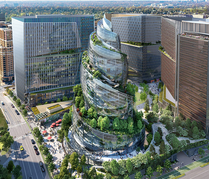 'The Helix' Amazon HQ by NBBJ, Arlington, USA