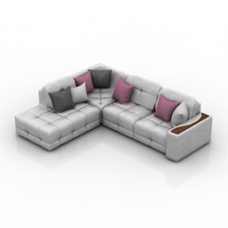 sofa grey kardinal leonardo 3D Model Preview #054e83f5