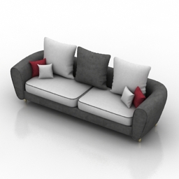sofa fabric 3D Model Preview #0cd06412