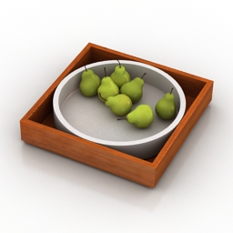 tray pears 3D Model Preview #a2946dd4