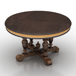 table mis en demeure ped table figeac 3D Model Preview #8643893e