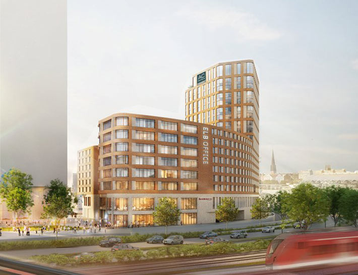Congress Hotel for Elbbrücken Quarter, Hamburg, Germany