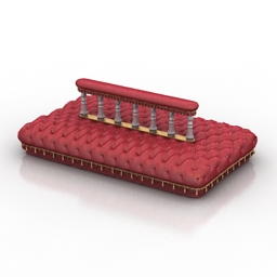 sofa red 3D Model Preview #c6a3cf5b