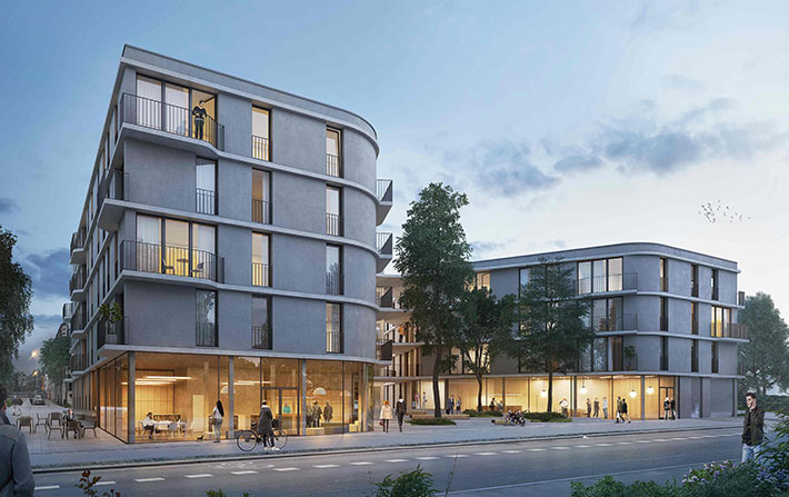 Max and Moritz residential buildings, Frankfurt, Germany