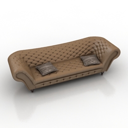sofa recamier neiman marcus 3D Model Preview #adad8df6