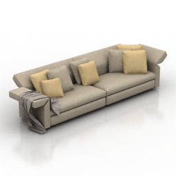 sofa minotti collar 3D Model Preview #4e8d0590