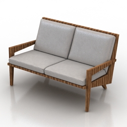 sofa dexel crafted boomerang 3D Model Preview #a2600631