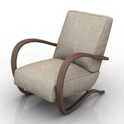 3D Armchair preview