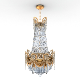 luster cristal lamp 3D Model Preview #c453e98e