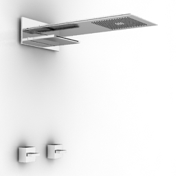 shower deca twin spa 3D Model Preview #0390360a