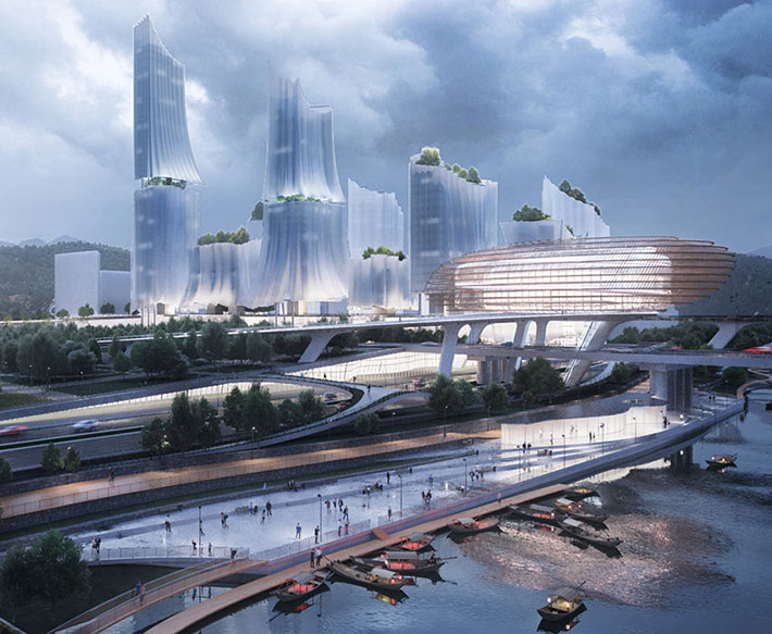 Lishui City masterplan, Lishui, China